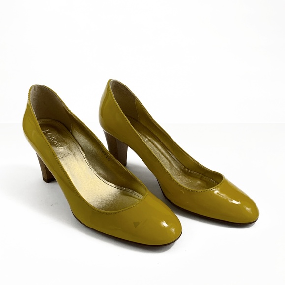 J.Crew Buttercup Yellow Juliet Midheel Pumps - Picture 6 of 8